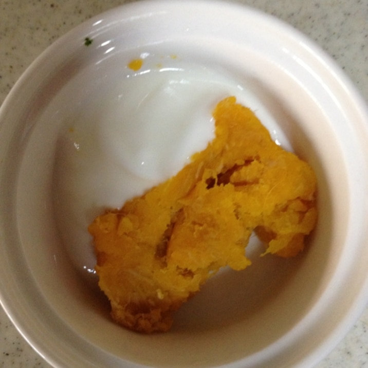 離乳食中期 かぼちゃヨーグルト